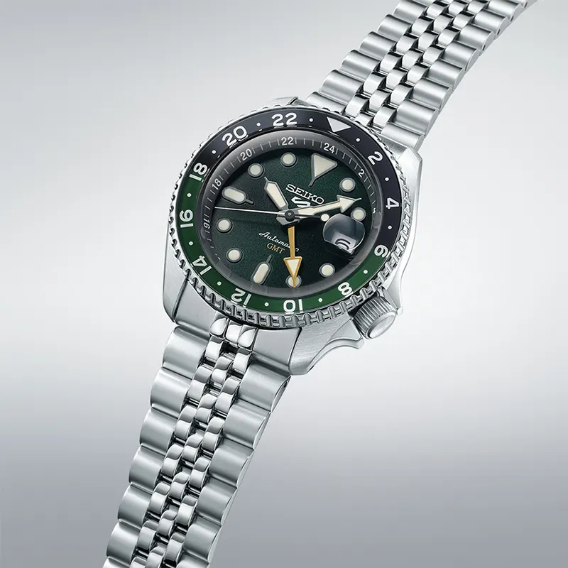 Seiko 5 Sports GMT SKX Green Dial Automatic Men’s Watch- SSK035K1